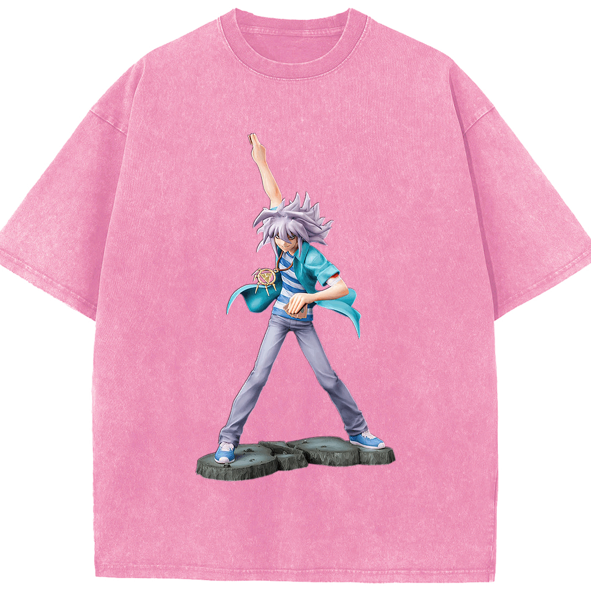 （画像用） 遊☆戯☆王 Yu-Gi-Oh! 綿100% ヴィンテージ風 半袖Tシャツ（フロントプリント）
